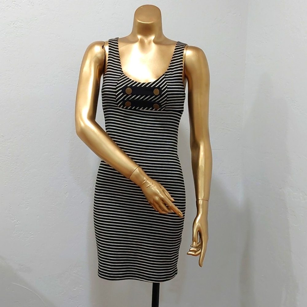 Stripes Bodycon Mini Dress
